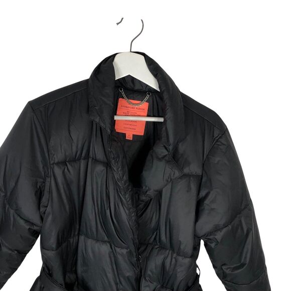 J.Crew SP Long Wrap Polyfill Puffer Jacket with Primaloft Black Belted BD168 - Picture 4 of 12